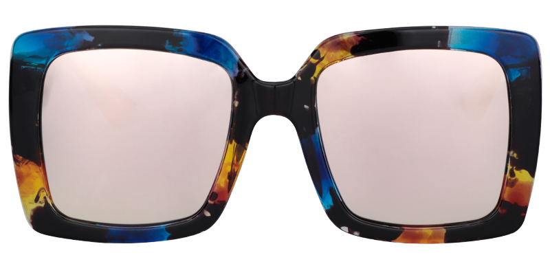 Square Blue Tortoise Sunglasses | Zeelool Sunglasses0