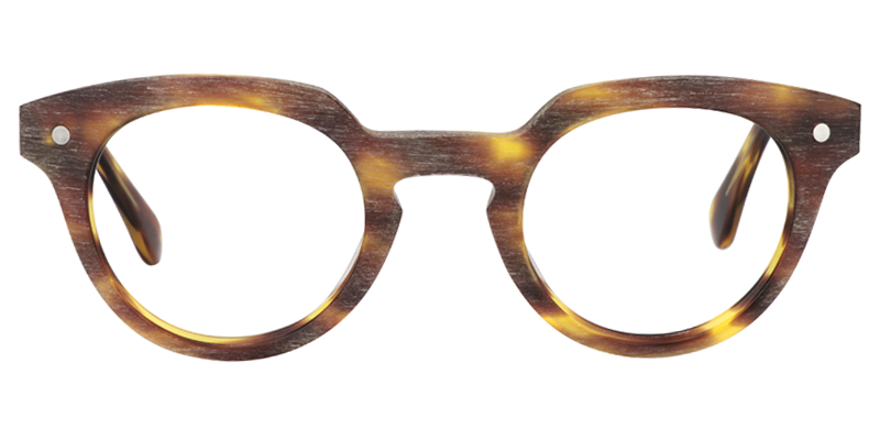 Galen Round Burnt Umber Glasses