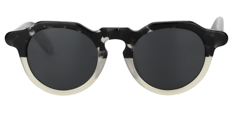 Round Black-Clear Sunglasses | Zeelool Sunglasses Online0