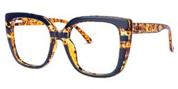 Brenda Square Dark-Blue Glasses2