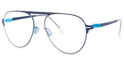 Frechen Geometric Dark-Blue Glasses1