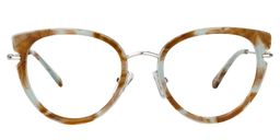 Alfonso Oval Light Blue Glasses0