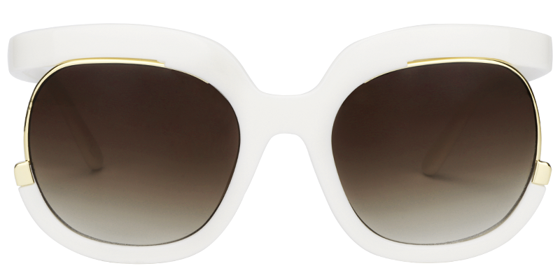 Round White Sunglasses | Zeelool Sunglass Frames0