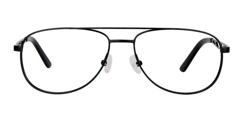 Aviator Black Glasses | Zeelool Eyeglasses Online0
