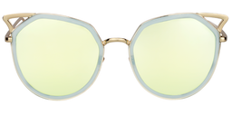 Nanette Cateye Green Sunglasses0