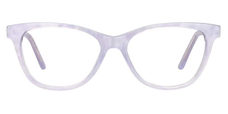 Emilia Oval Light Purple Glasses