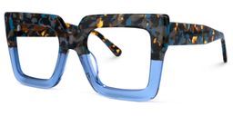 Brandon Square Blue Glasses1