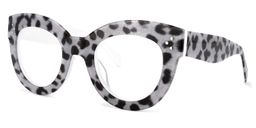 Torres Cateye Gray-Leopard Glasses1