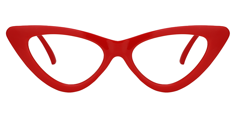 Joanna Cat Eye Red Glasses