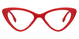 Esther Cat Eye Red Glasses0