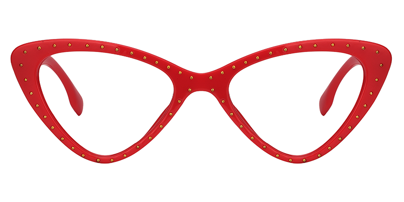 Esther Cat Eye Red Glasses