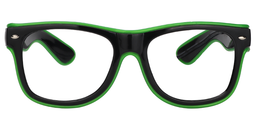 Owen Glowing Rectangle Green Glasses0