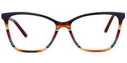 Ashley Rectangle Red Glasses0