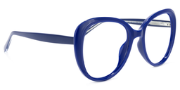 Elena Round Blue Glasses1