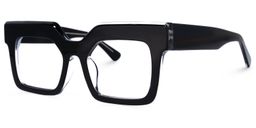 Rosado Rectangle Black Glasses1