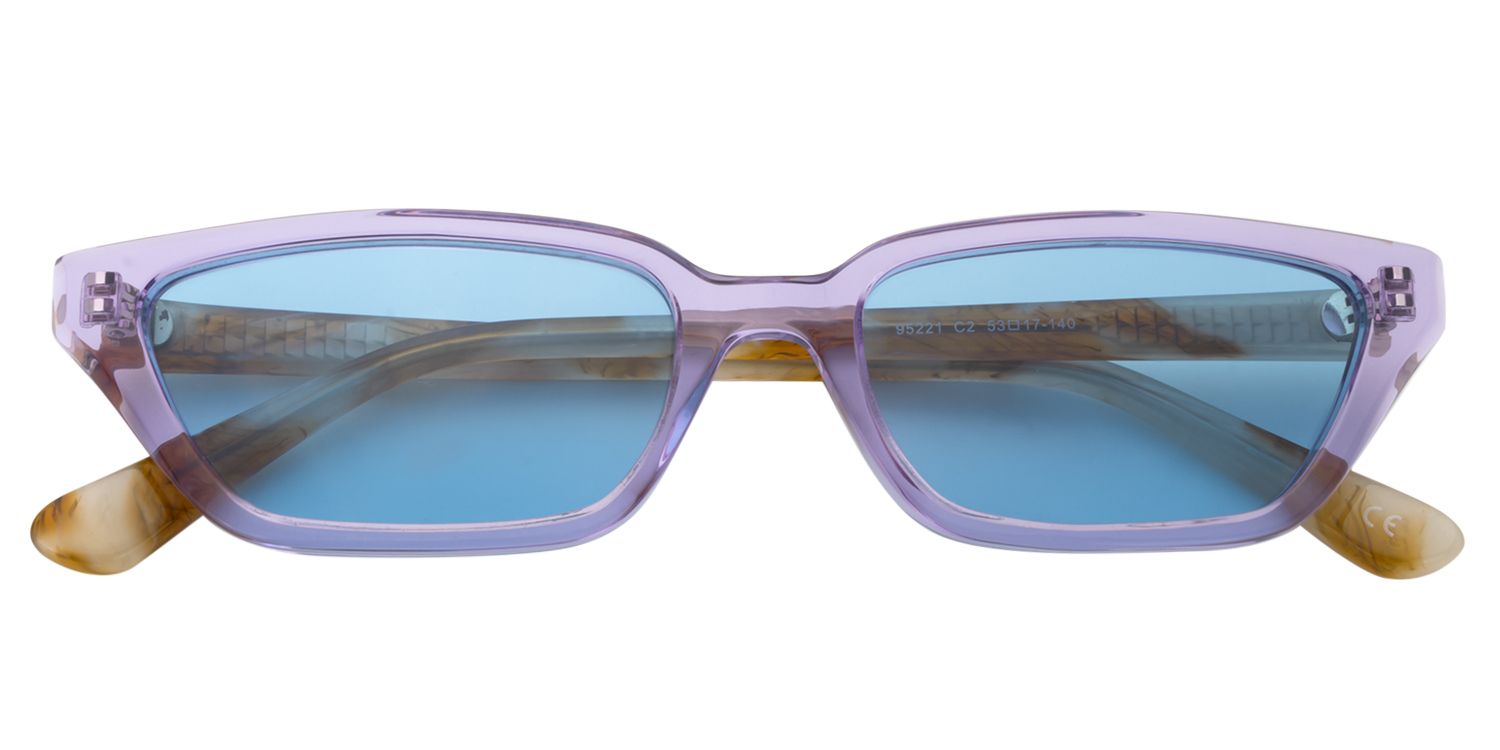 Rectangle Purple Sunglasses | Zeelool Sunglasses1