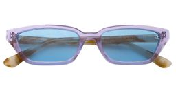Agar Rectangle Purple Sunglasses1