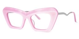 Notes Cateye Pink Glasses1
