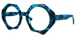 Hugh Geometric Blue-Tortoise Glasses1