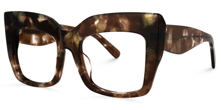 Charmaine Cat Eye Brown Glasses