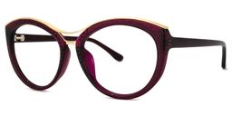 Carol Cateye Wine Red Glasses1
