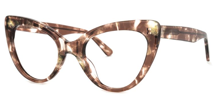 Stjules Cateye Brown Glasses