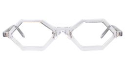 Caesar Geometric Clear Glasses0