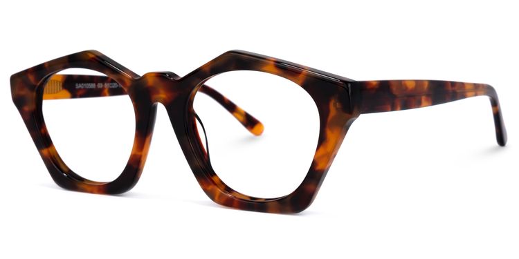 Flores Geometric Tortoise Glasses
