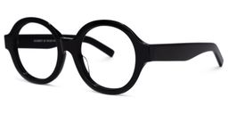 Chavis Round Black Glasses1