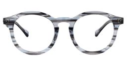 Caleb Round Gray Glasses0