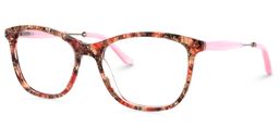 Shockley Square Red-Floral Glasses1