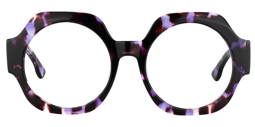 Johnny Geometric Purple-Floral Glasses