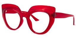 Depp Cateye Red Glasses1