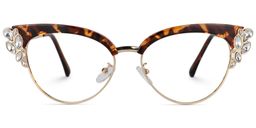 Hearn Cat Eye Tortoise Glasses0