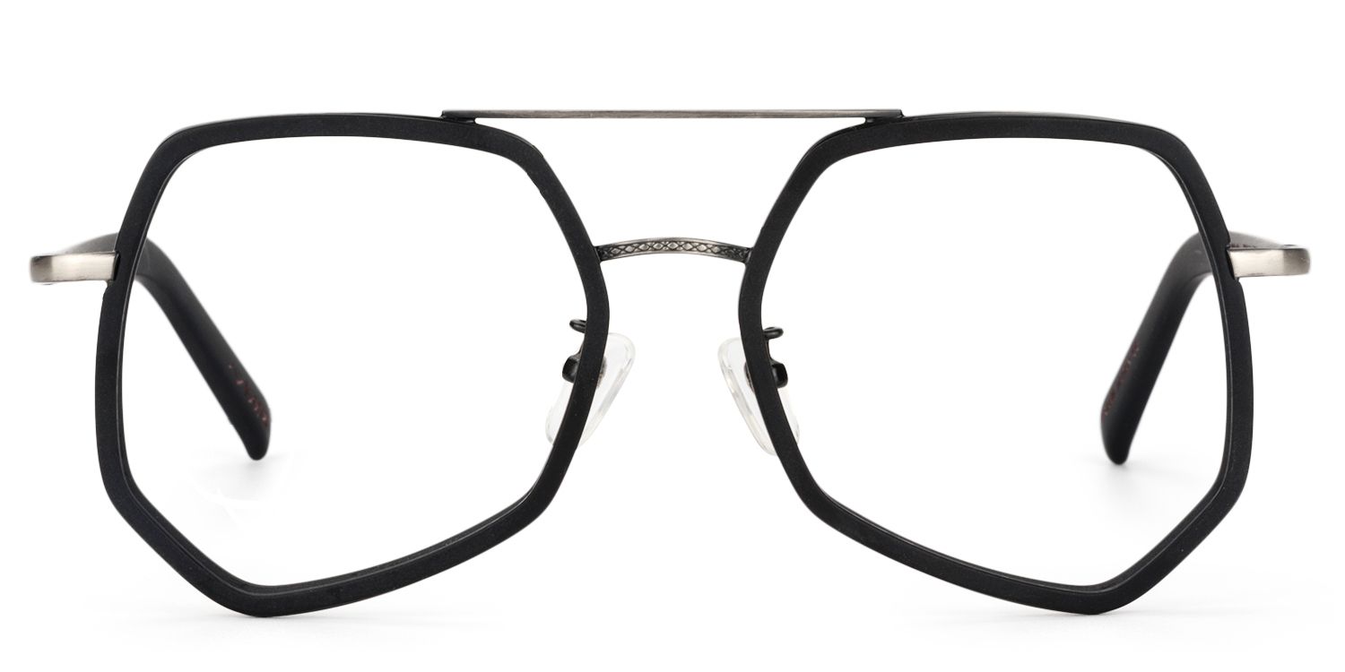 Aviator Black Glasses | Zeelool Glasses0