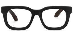 Sam Rectangle Wood Glasses0