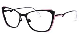 Divas Cateye Black Glasses1