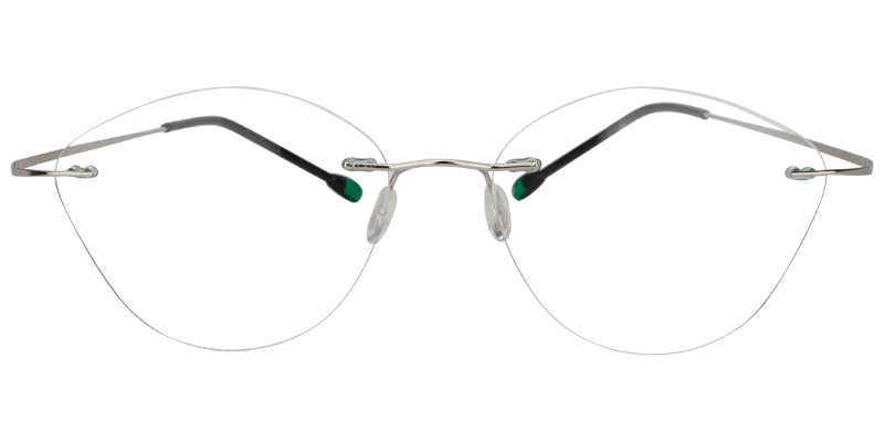 Elizabeth Cat Eye Green Glasses