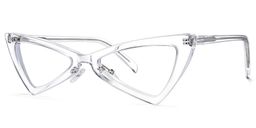 Cammie Cat Eye Clear Glasses1