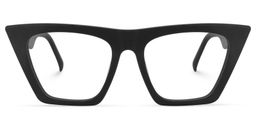 Cecile Cat Eye Black Glasses0