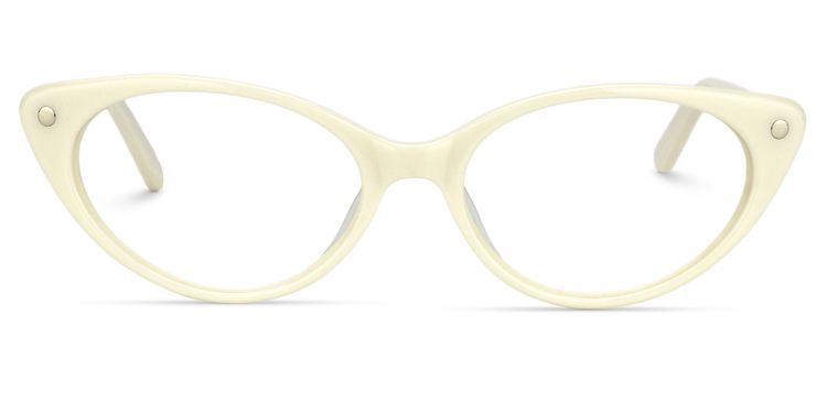 Calliope Cat eye Beige Glasses