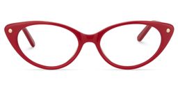 Calliope Cat eye Red Glasses0