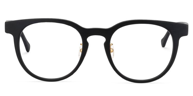 Calliste Round Black Glasses