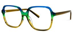 Lollipop Square Blue-Brown Glasses1