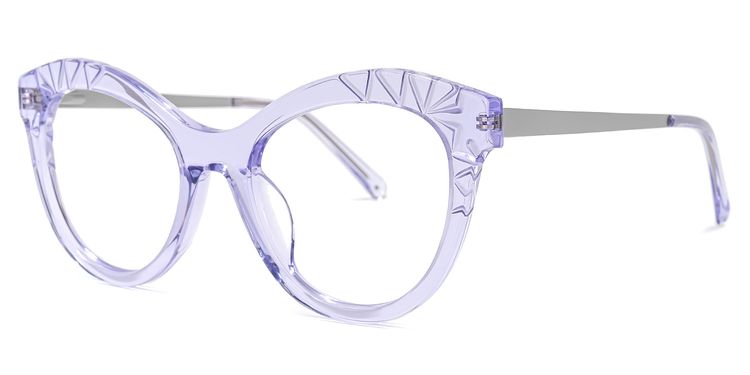 Mileva Cateye Purple Glasses
