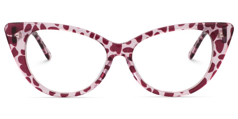 Cindy Cat Eye Berry Glasses