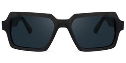 Arthur Geometric Black Sunglasses0