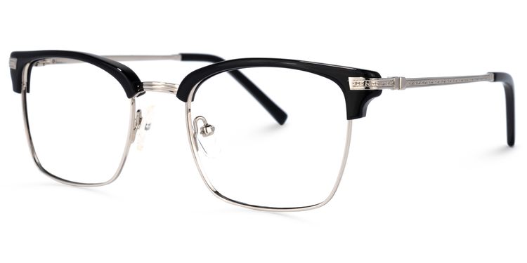 Simmons Browline Black Glasses