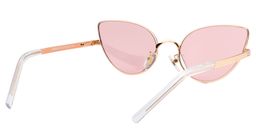 Hannah Cat-eye Gold Sunglasses5