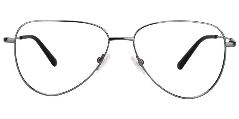 Geometric Gray Glasses | Zeelool Eyeglass Frames0